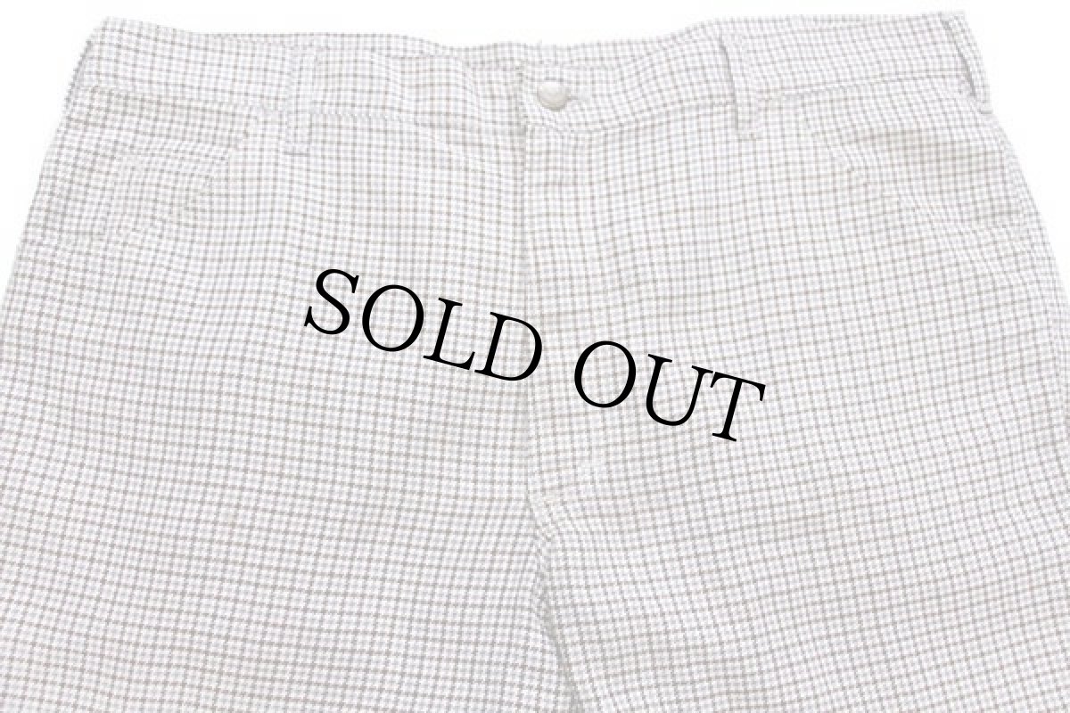 画像4: 70s USA製 Leeリー チェック フレアパンツ w40 (4)