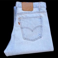 画像1: 90s USA製 Levi'sリーバイス 505 デニムパンツ アイスブルー w36 L30★114 (1)