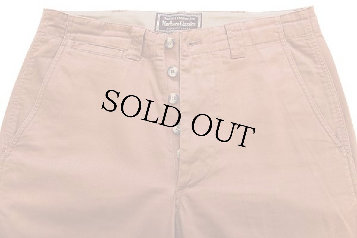 画像4: 90s Marlboro Classics コットン チノパン レンガ w34 (4)