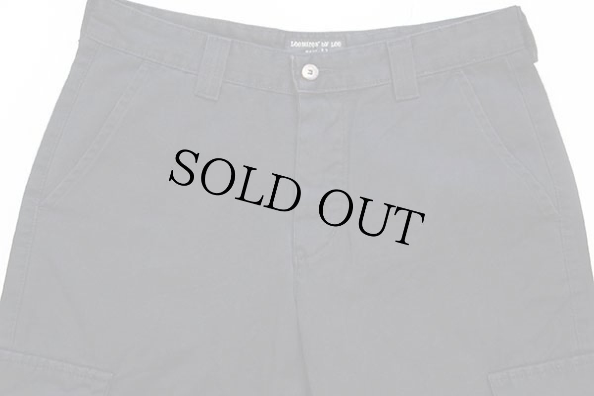 画像4: Leesures by Leeリー CARGO コットン キャンバス カーゴパンツ 黒 32-34★ユーロ (4)