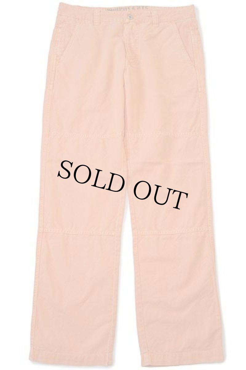 画像2: 00s MURPHY&NYE コットン×リネン キャンバス パンツ オレンジ w34 (2)