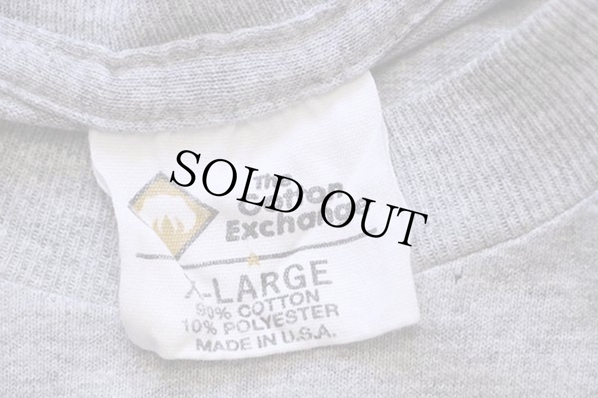 画像4: 90s USA製 The Cotton Exchange HARVARD UNIVERSITY 長袖Tシャツ 杢グレー XL (4)