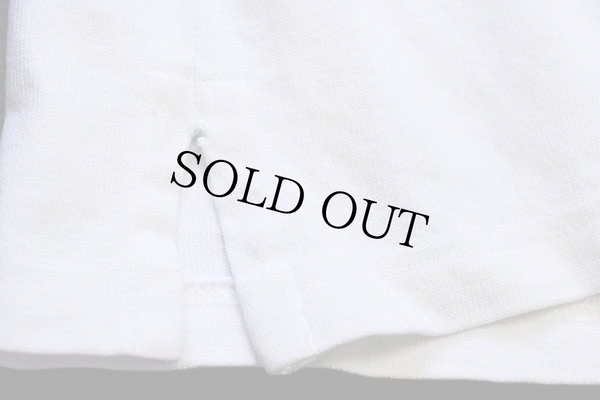 画像6: 90s ポロ ラルフローレン ロゴ刺繍 コットン ラガーシャツ 白 XL (6)