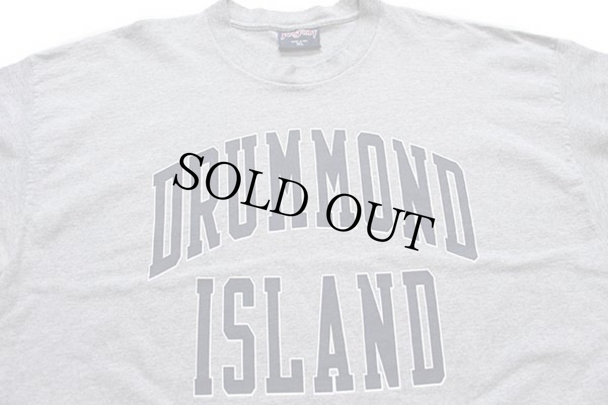 画像3: 90s USA製 JANSPORTジャンスポーツ DRUMMOND ISLAND コットン 長袖Tシャツ 杢グレー XL (3)