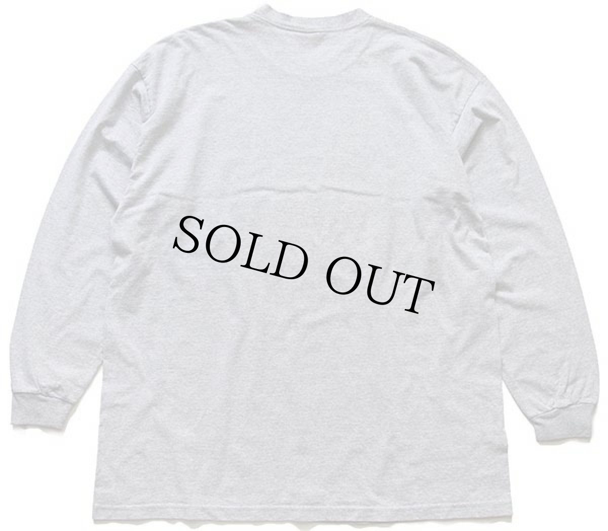 画像2: 90s USA製 JANSPORTジャンスポーツ DRUMMOND ISLAND コットン 長袖Tシャツ 杢グレー XL (2)