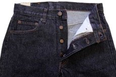 画像4: デッドストック★80s USA製 Levi'sリーバイス 501 先染め ブラック デニムパンツ w29 L34 (4)