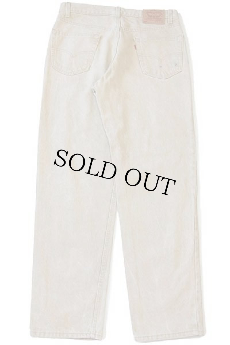 画像3: 90s USA製 Levi'sリーバイス 550 先染め カラーデニムパンツ カーキ w36 L32 (3)