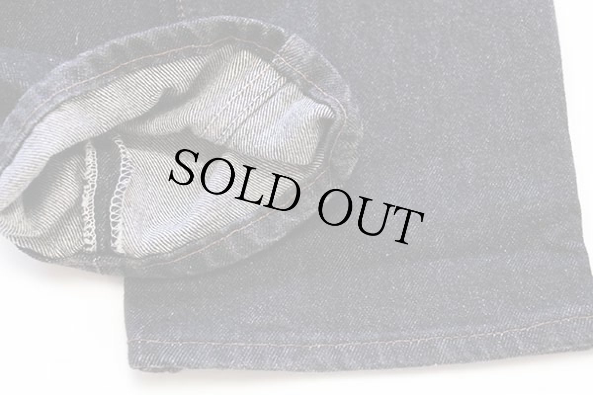 画像8: デッドストック★80s USA製 Levi'sリーバイス 501 先染め ブラック デニムパンツ w29 L34 (8)
