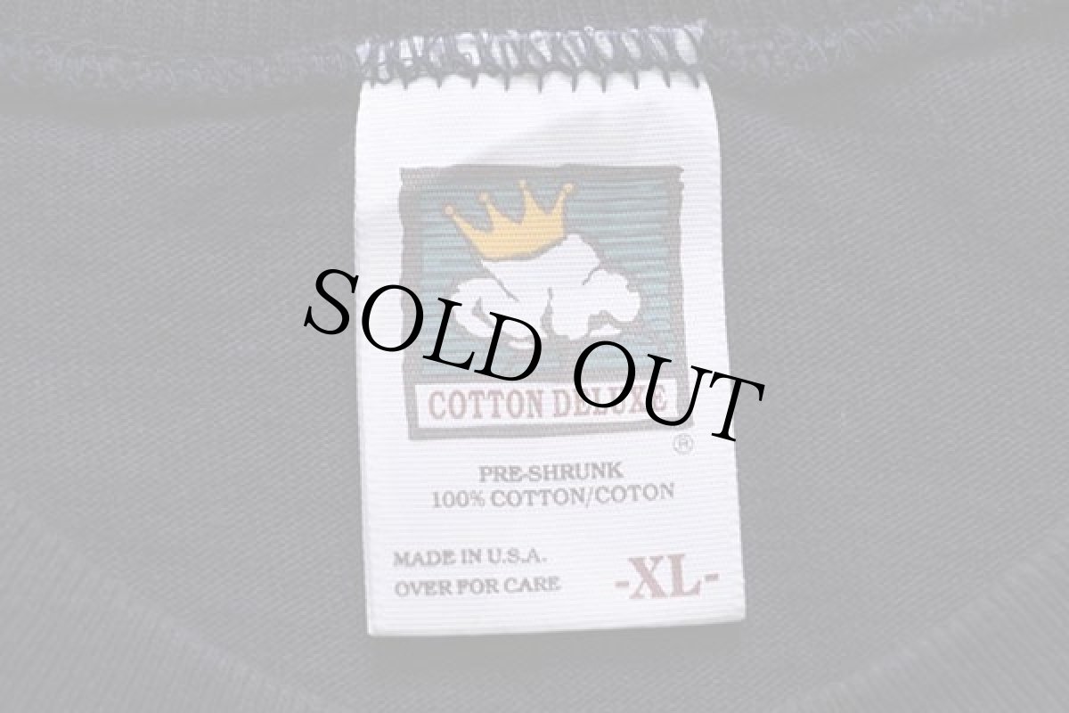 画像4: 90s USA製 ADC TELECOMMUNICATIONS 刺繍 コットン 長袖Tシャツ 紺 XL (4)