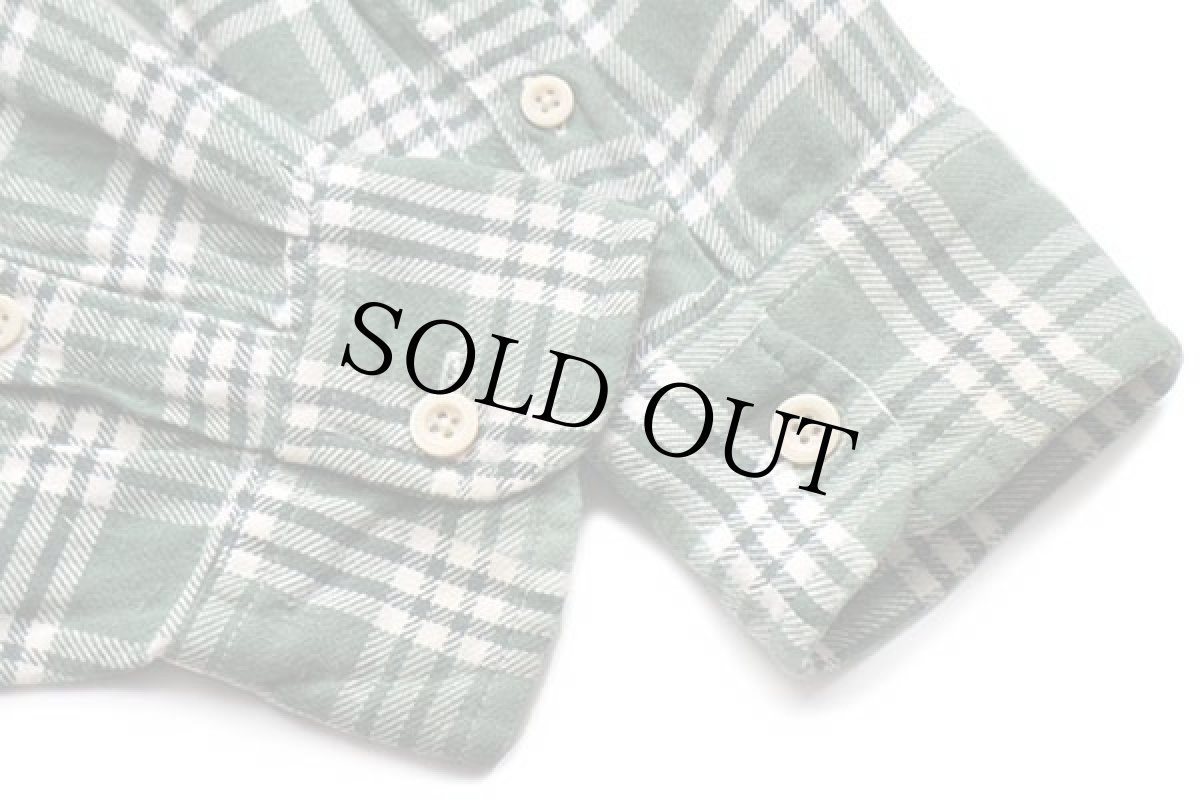 画像6: 90s J.CREW チェック コットン ライトネルシャツ M (6)