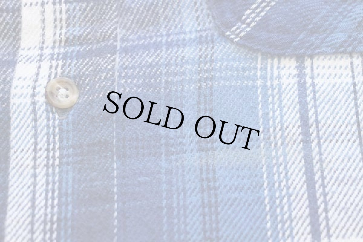 画像5: 00s FIVE BROTHERファイブブラザー オンブレチェック コットン フランネルシャツ M-T (5)