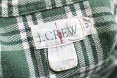 画像4: 90s J.CREW チェック コットン ライトネルシャツ M (4)