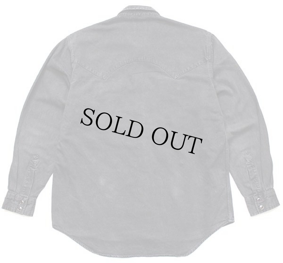 画像2: 90s Leeリー ブラックデニム ウエスタンシャツ S (2)