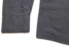 画像5: 00s RED KAPレッドキャップ Days Inn ロゴ刺繍 ワークシャツ チャコールグレー M-RG (5)