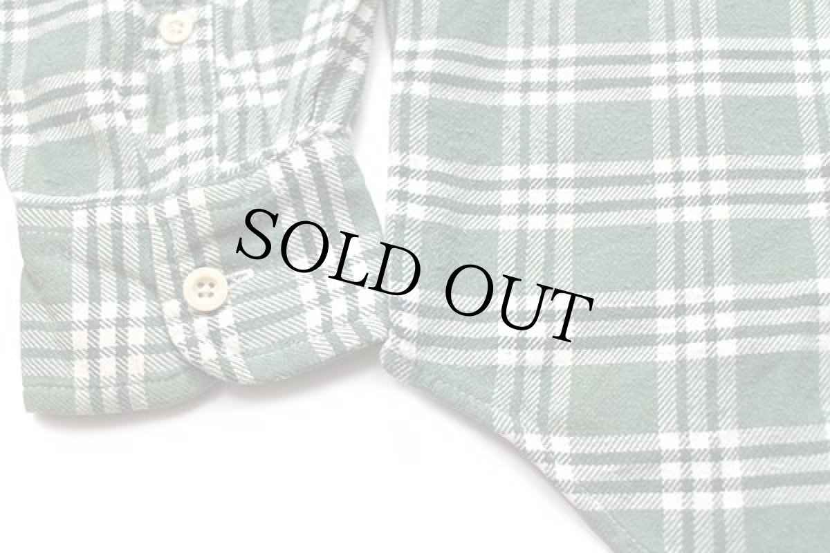 画像5: 90s J.CREW チェック コットン ライトネルシャツ M (5)