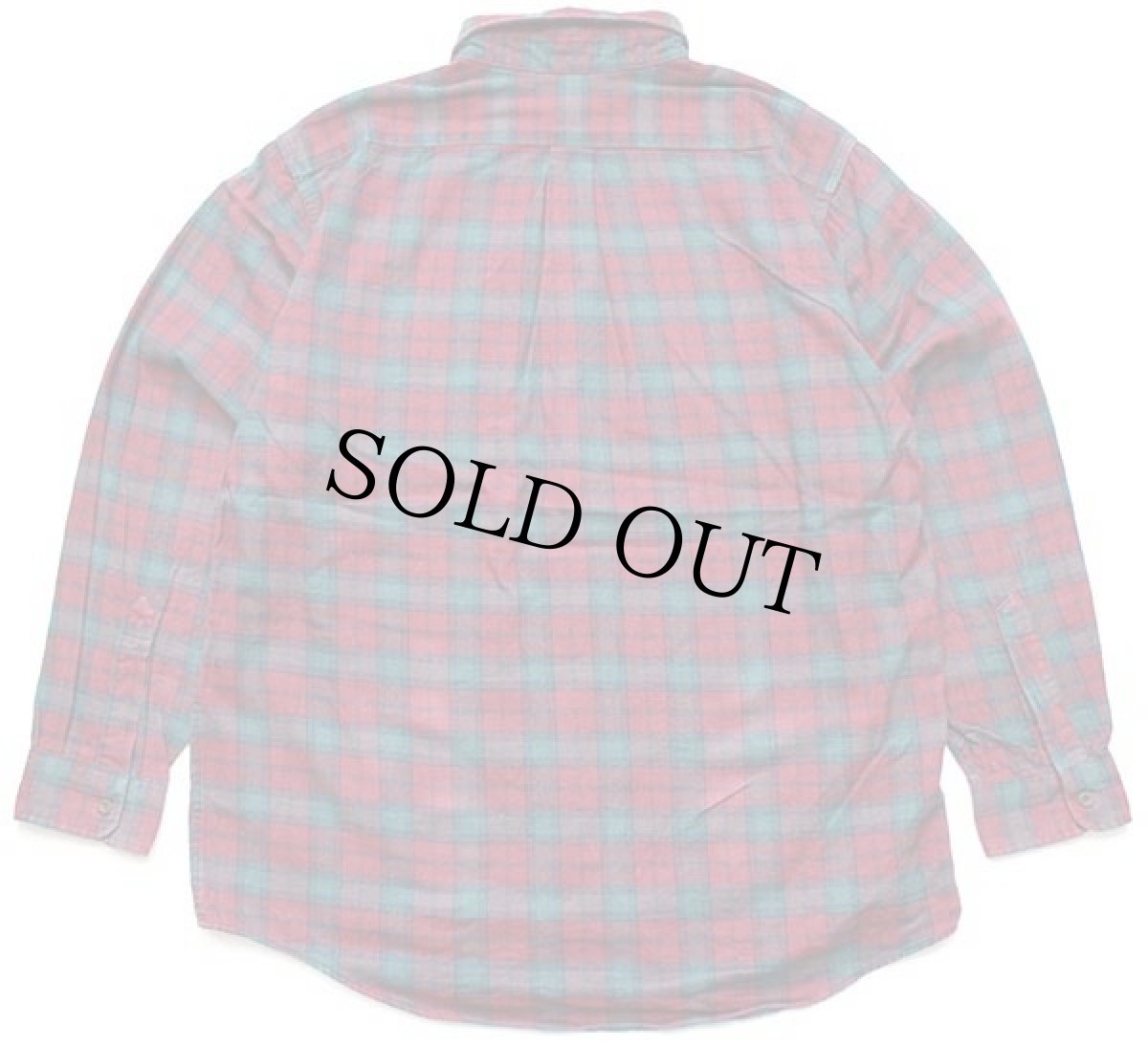 画像2: 90s USA製 L.L.Bean タータンチェック コットン フランネルシャツ L-R (2)