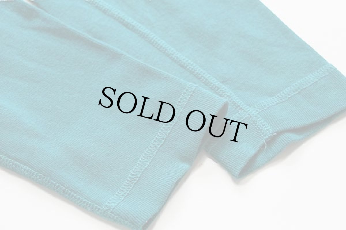 画像7: 90s USA製 HARLEY-DAVIDSON ハーレー ダビッドソン ヘンリーネック コットン アンダーシャツ エメラルドグリーン (7)