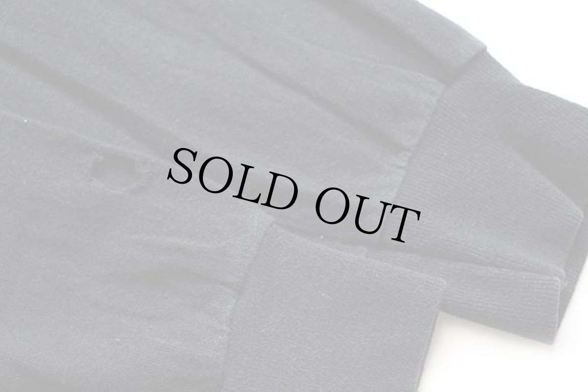 画像6: 90s USA製 ARMY NAVY 両面プリント コットン 長袖Tシャツ 黒 XL (6)