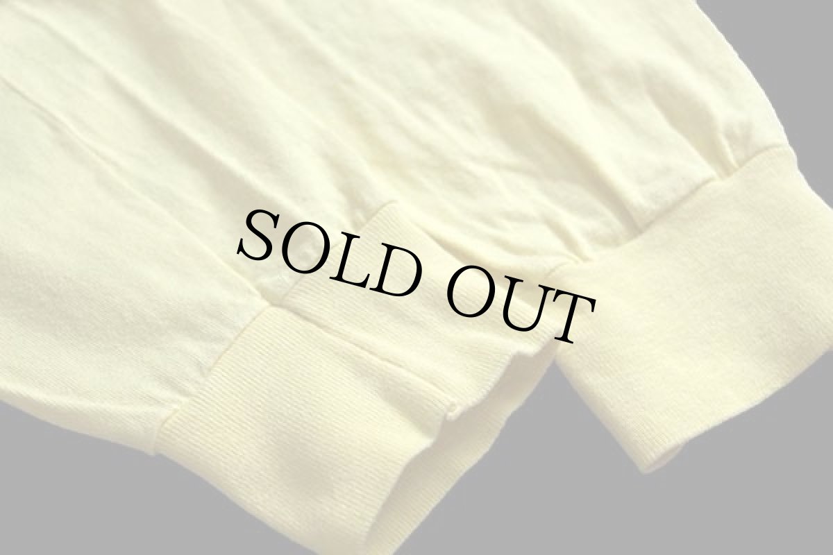 画像6: 90s USA製 Hanes Eugene O'neill Theater Center バックプリント コットン 長袖Tシャツ 黄 M (6)