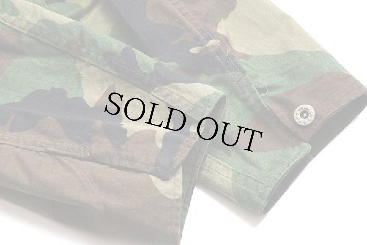 画像9: 80s UNKNOWN 月桂樹ボタン ウッドランドカモ オールインワン M★つなぎ (9)