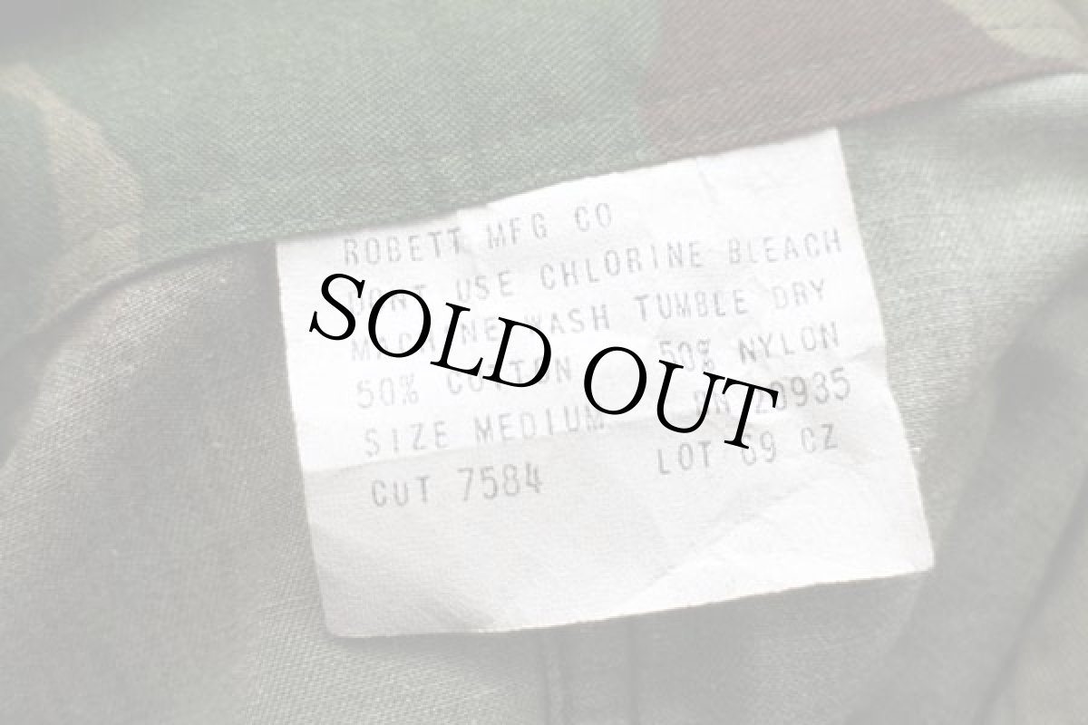 画像5: 80s UNKNOWN 月桂樹ボタン ウッドランドカモ オールインワン M★つなぎ (5)