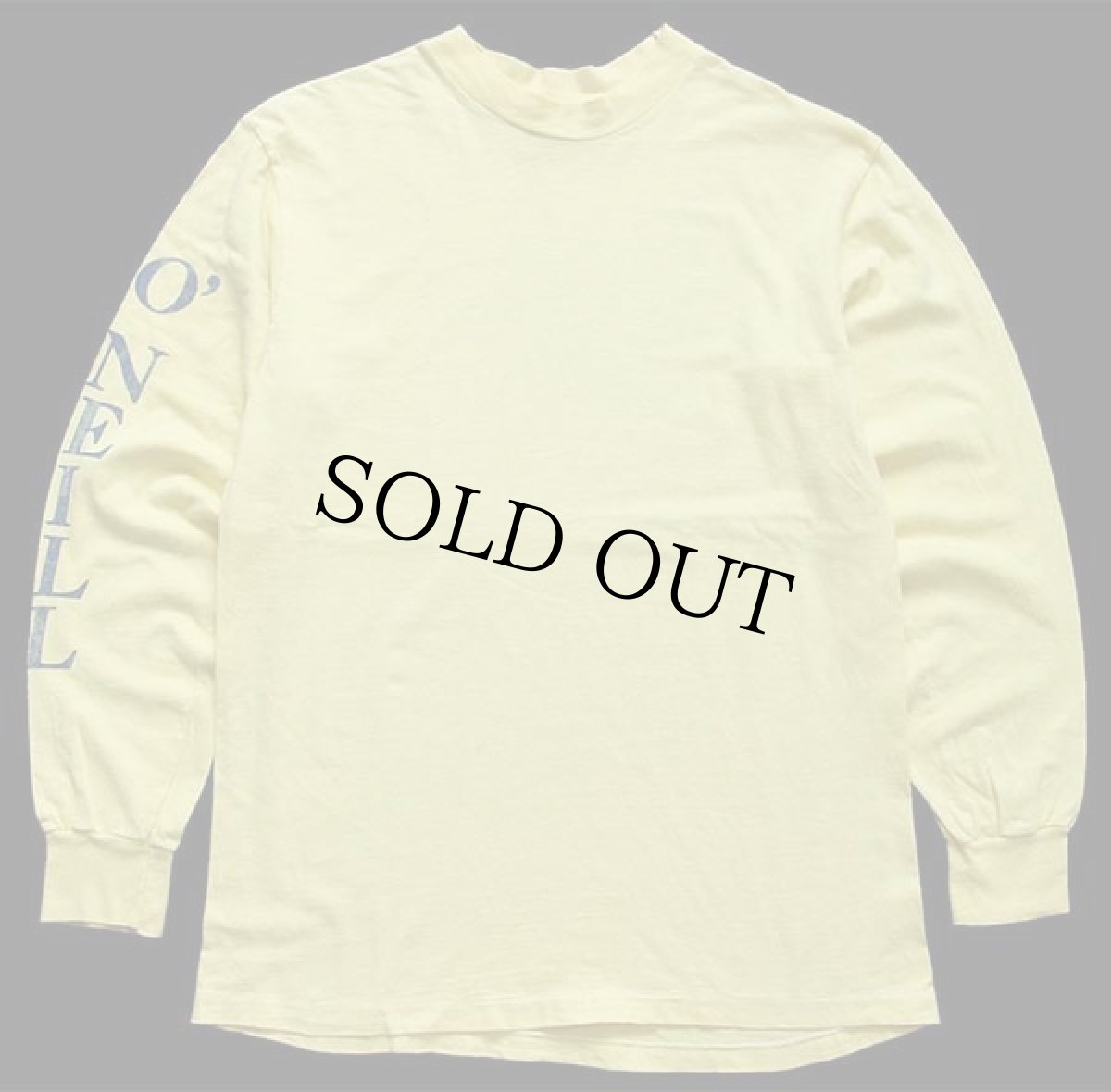 画像2: 90s USA製 Hanes Eugene O'neill Theater Center バックプリント コットン 長袖Tシャツ 黄 M (2)