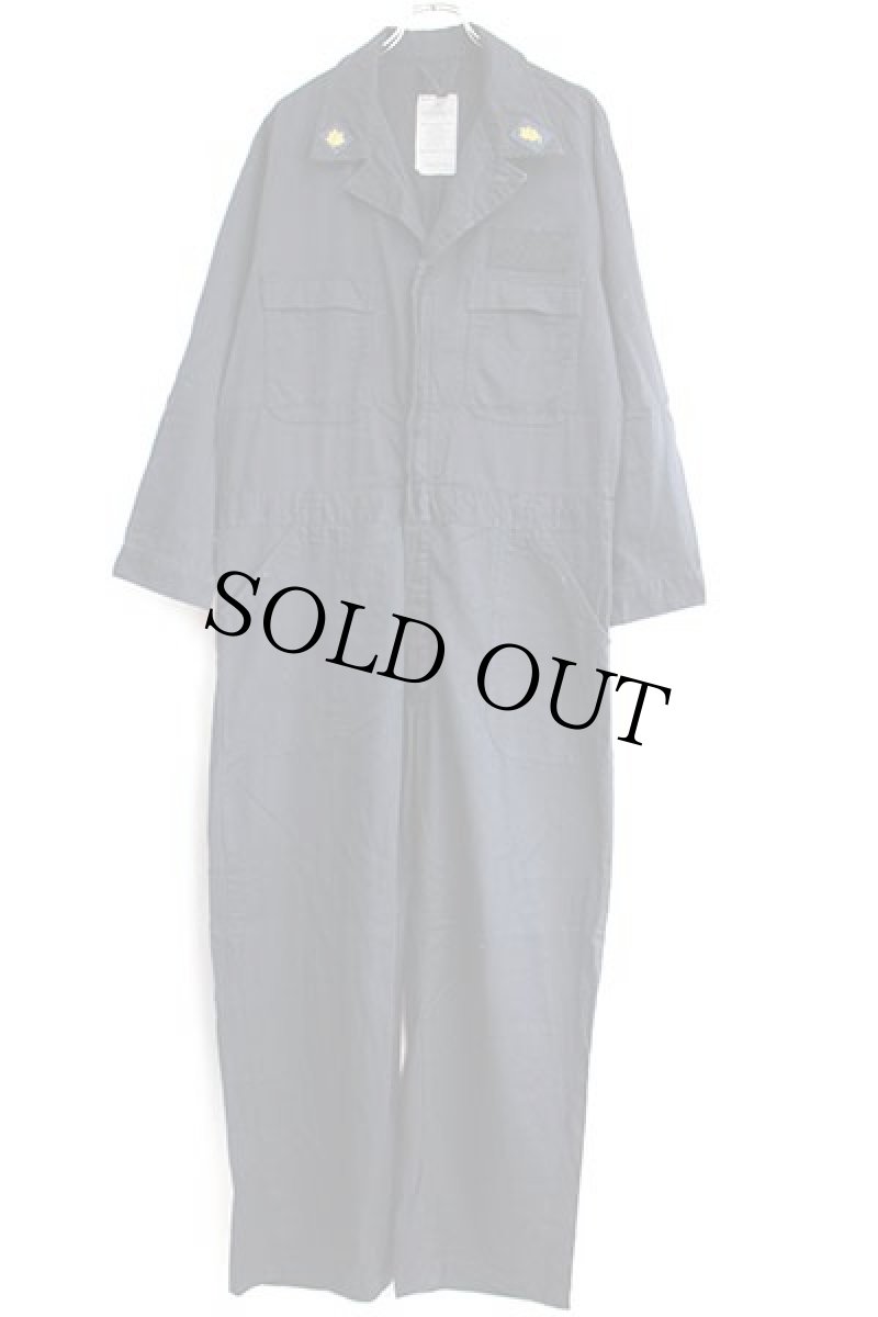 画像2: 15 米軍 U.S.NAVY パッチ付き ユーティリティ カバーオール オールインワン 濃紺 46S★つなぎ (2)