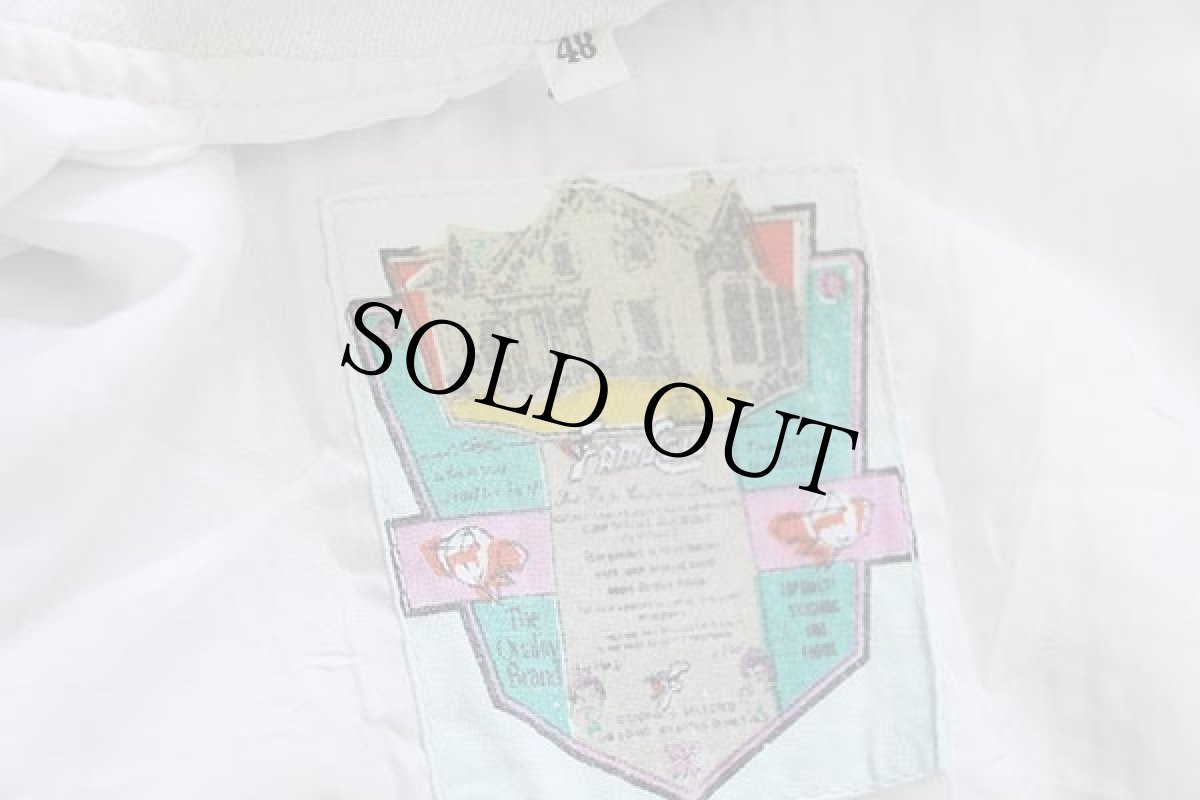 画像4: 90s FAMCOOL ストライプ コットン シアサッカー カーディガン グレー×白 48 (4)