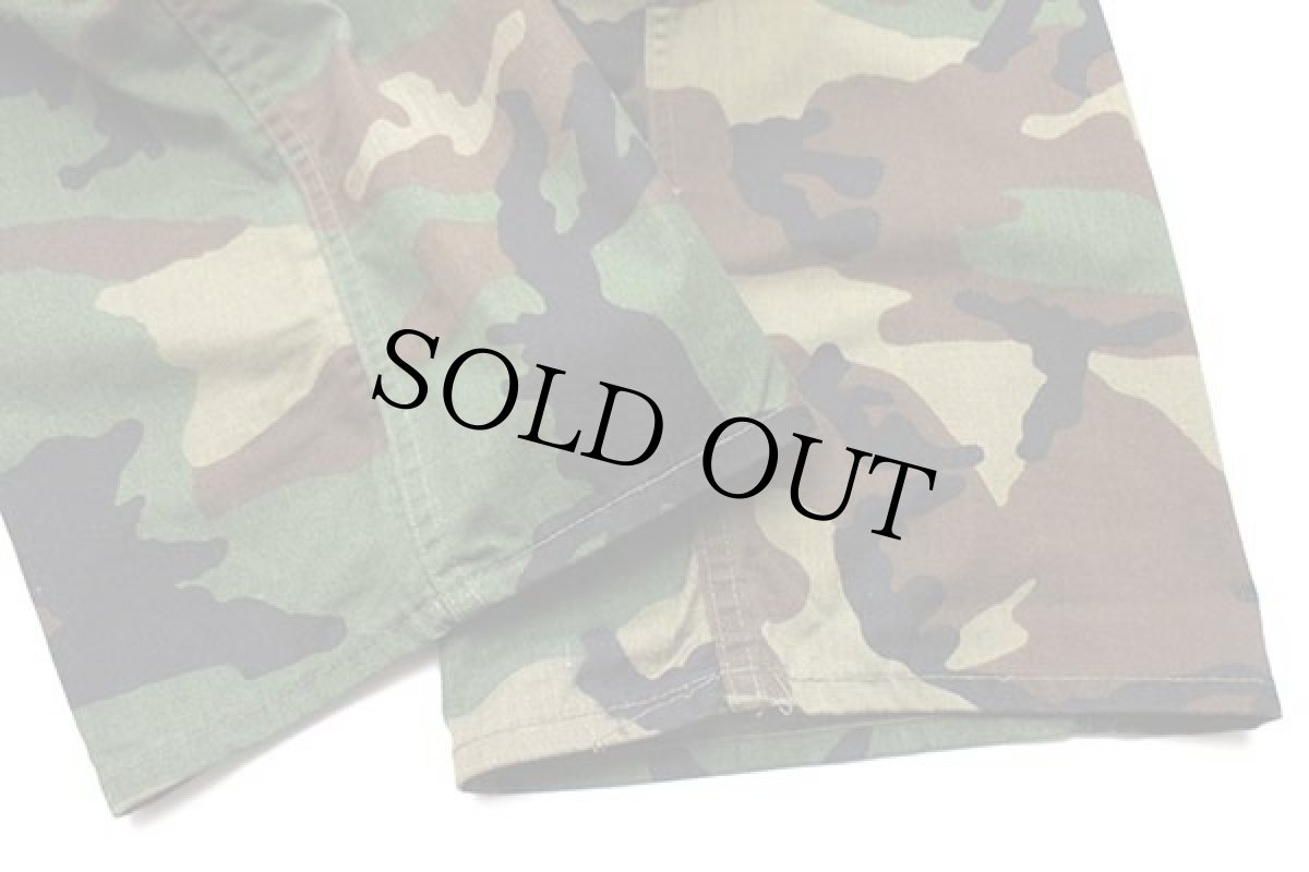 画像10: 80s UNKNOWN 月桂樹ボタン ウッドランドカモ オールインワン M★つなぎ (10)