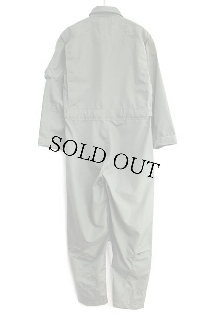 画像3: 80s 米軍 CWU-27/P カバーオール アラミド フライトスーツ セージグリーン 40R★09 つなぎ (3)