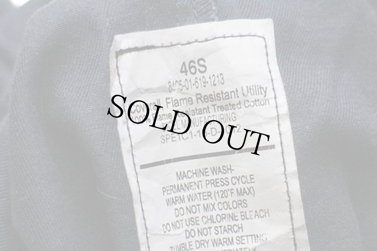 画像5: 15 米軍 U.S.NAVY パッチ付き ユーティリティ カバーオール オールインワン 濃紺 46S★つなぎ (5)