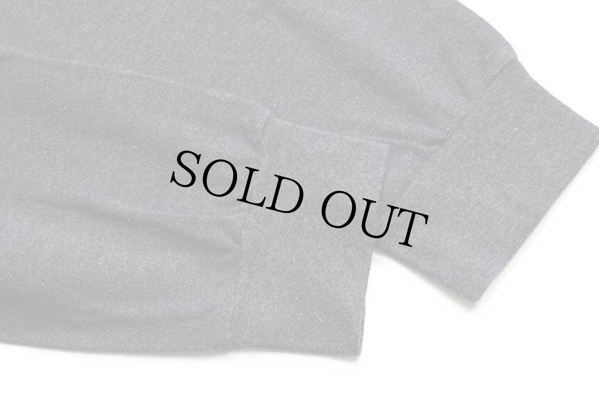 画像5: 90s LACOSTEラコステ ワンポイント コットン 鹿の子 長袖ポロシャツ チャコールグレー 6★38 (5)