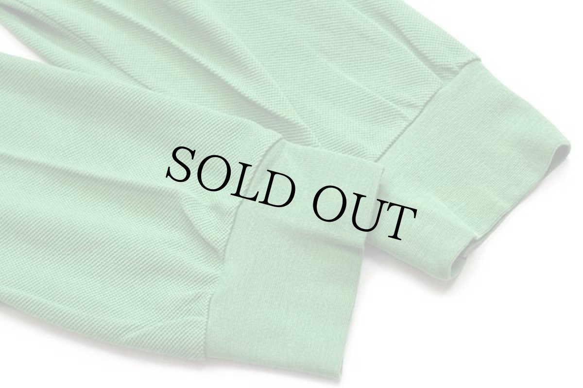 画像5: 90s LACOSTEラコステ ワンポイント コットン 鹿の子 長袖ポロシャツ 緑 4★51 (5)