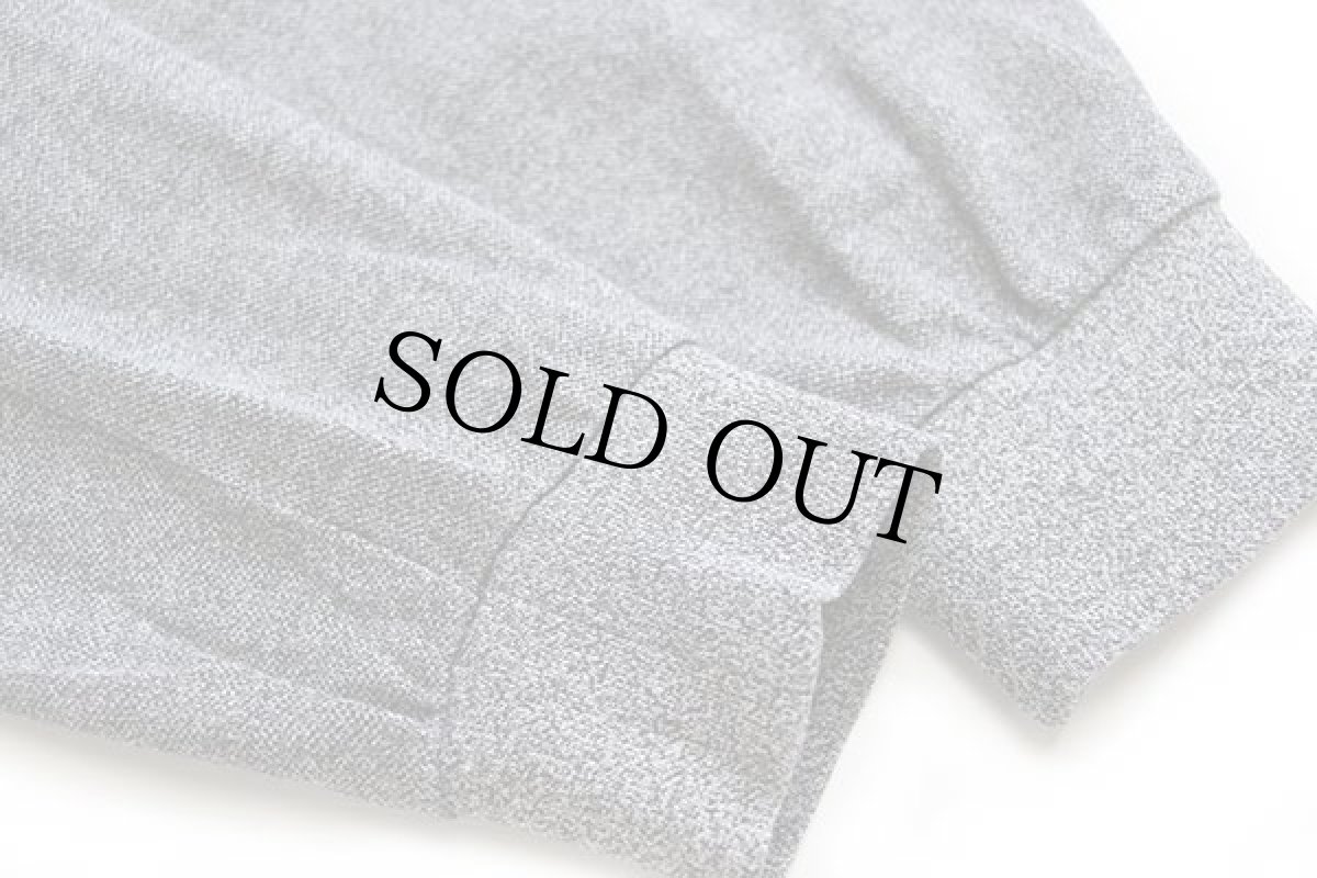 画像5: 80s LACOSTEラコステ ワンポイント コットン 鹿の子 長袖ポロシャツ ごま塩 5★31 (5)