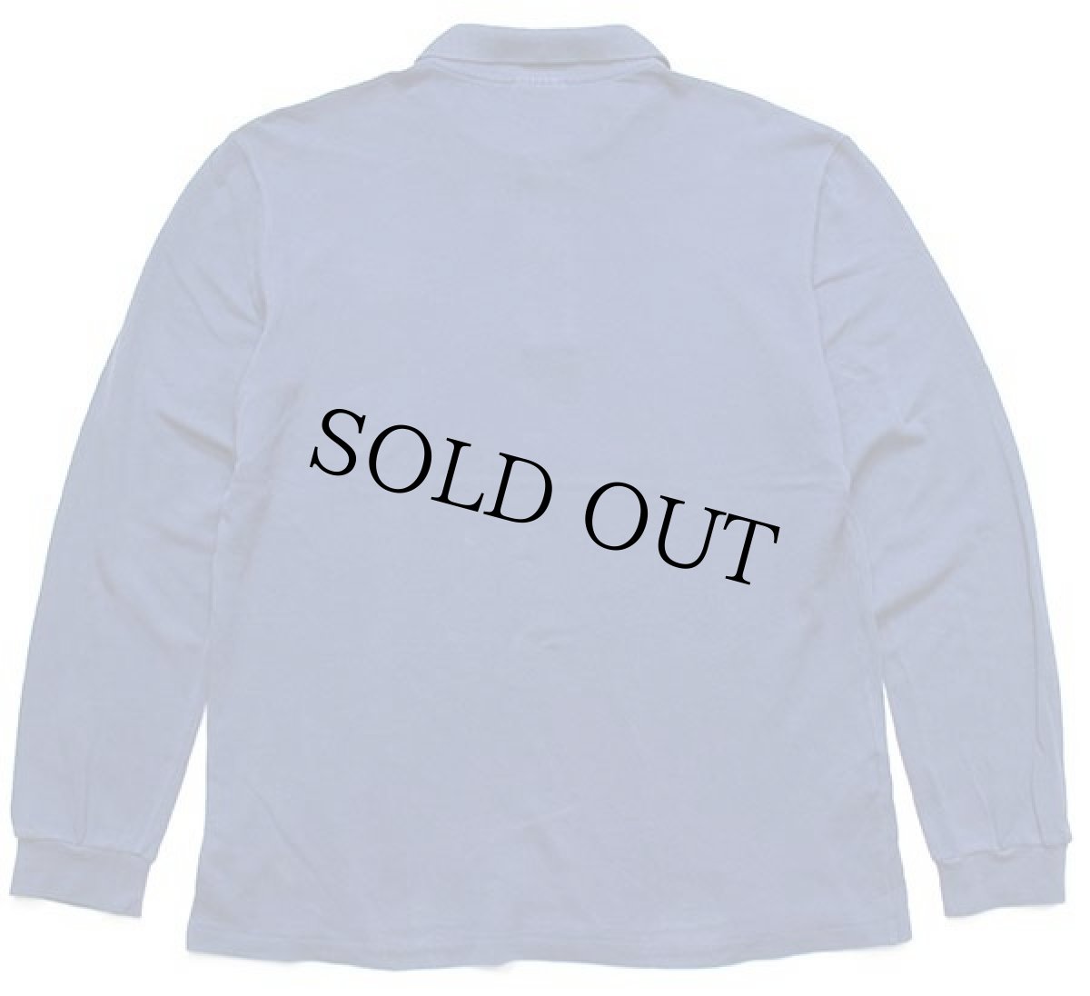 画像2: 90s LACOSTEラコステ ワンポイント コットン 鹿の子 長袖ポロシャツ 濃青 4★47 (2)