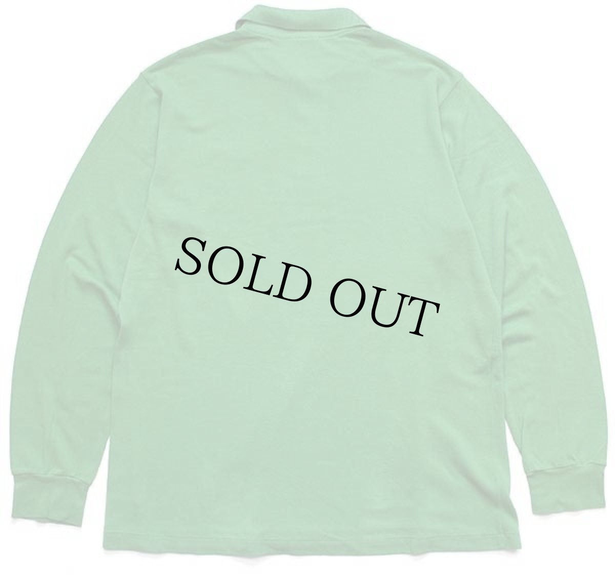 画像2: 90s LACOSTEラコステ ワンポイント コットン 鹿の子 長袖ポロシャツ 緑 4★51 (2)