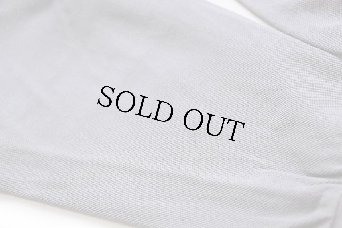 画像6: 80s LACOSTEラコステ ワンポイント コットン 鹿の子 長袖ポロシャツ グレー 7★03 (6)