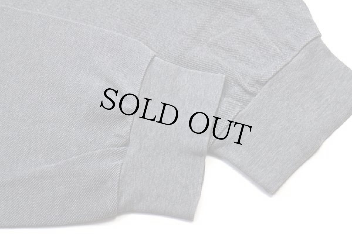 画像5: 00s LACOSTEラコステ ワンポイント コットン 鹿の子 長袖ポロシャツ グレー 7★04 (5)