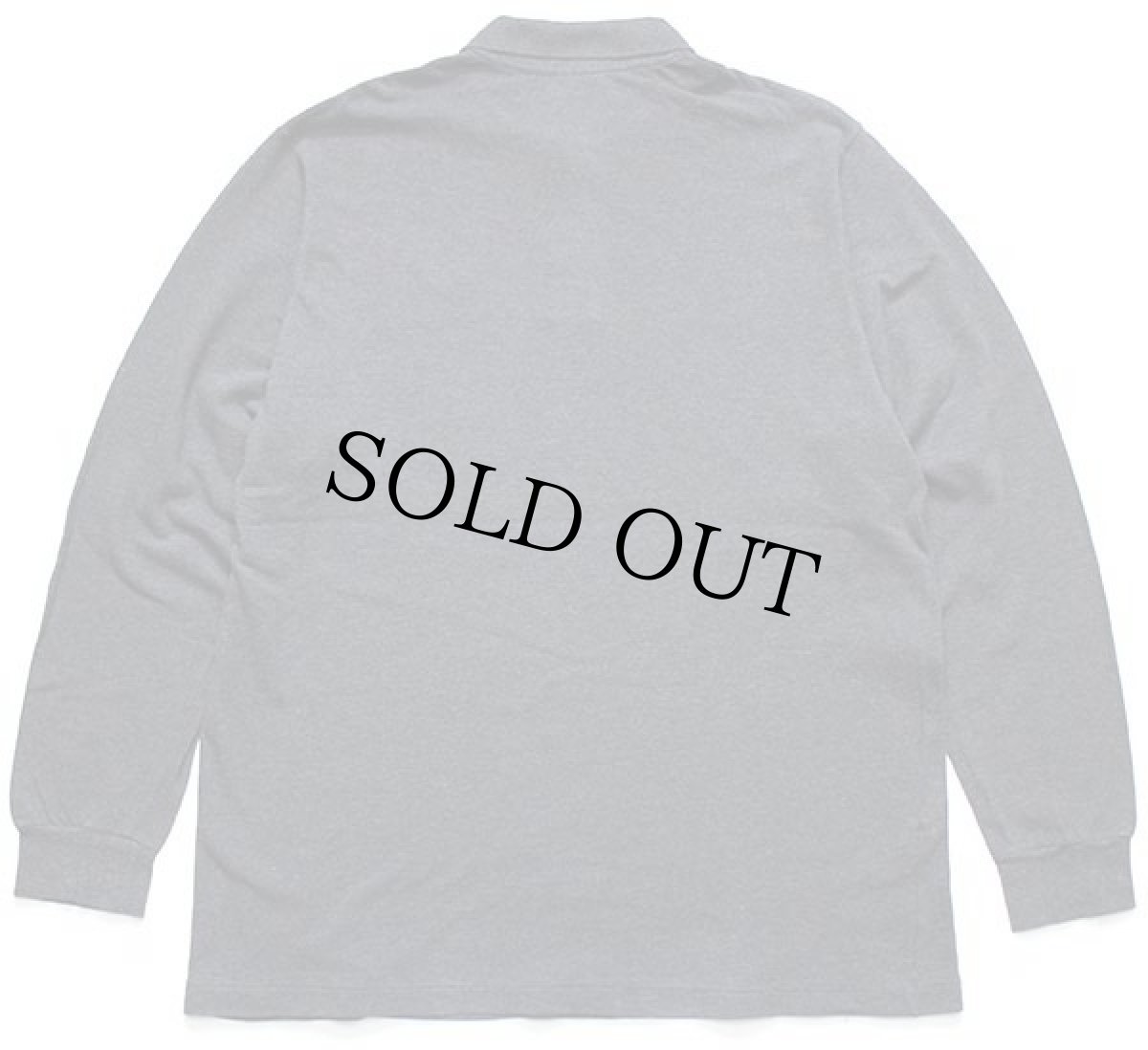 画像2: 90s LACOSTEラコステ ワンポイント コットン 鹿の子 長袖ポロシャツ チャコールグレー 6★38 (2)