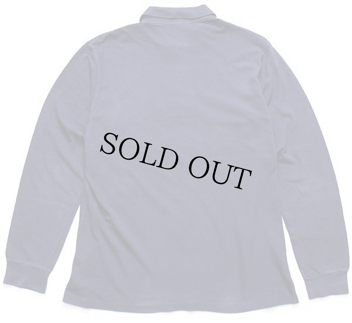 画像2: 90s LACOSTEラコステ ワンポイント コットン 鹿の子 長袖ポロシャツ 紺 4★45 (2)