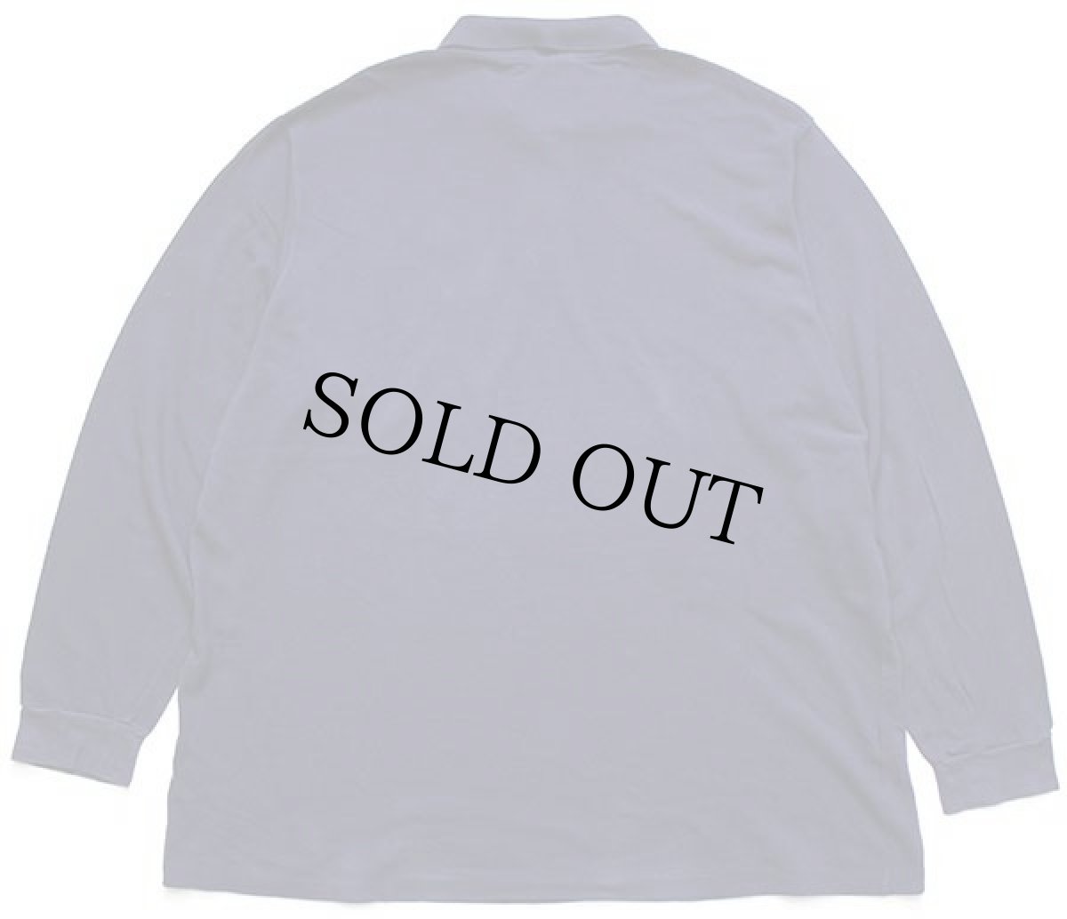 画像2: 90s LACOSTEラコステ ワンポイント コットン 鹿の子 長袖ポロシャツ 紺 8★40 特大 (2)