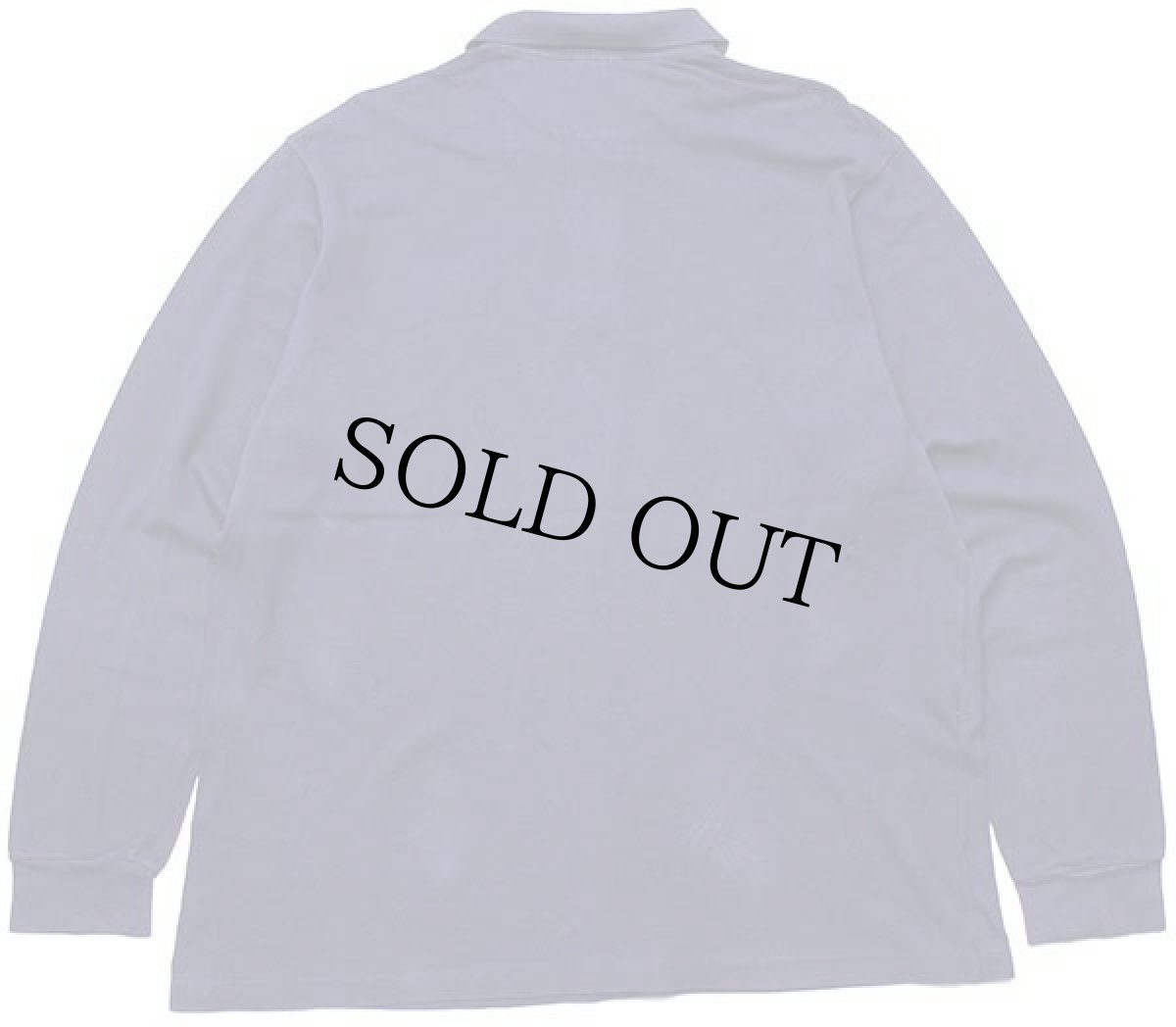 画像2: 90s LACOSTEラコステ ワンポイント コットン 鹿の子 長袖ポロシャツ 紺 6★24 (2)