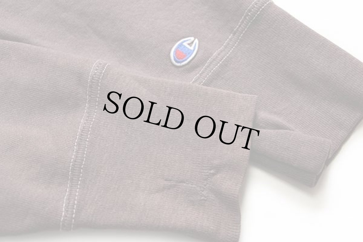 画像5: 80s USA製 Championチャンピオン MARYMOUNT UNIVERSITY 染み込みプリント リバースウィーブ スウェット 後染め ココア L (5)