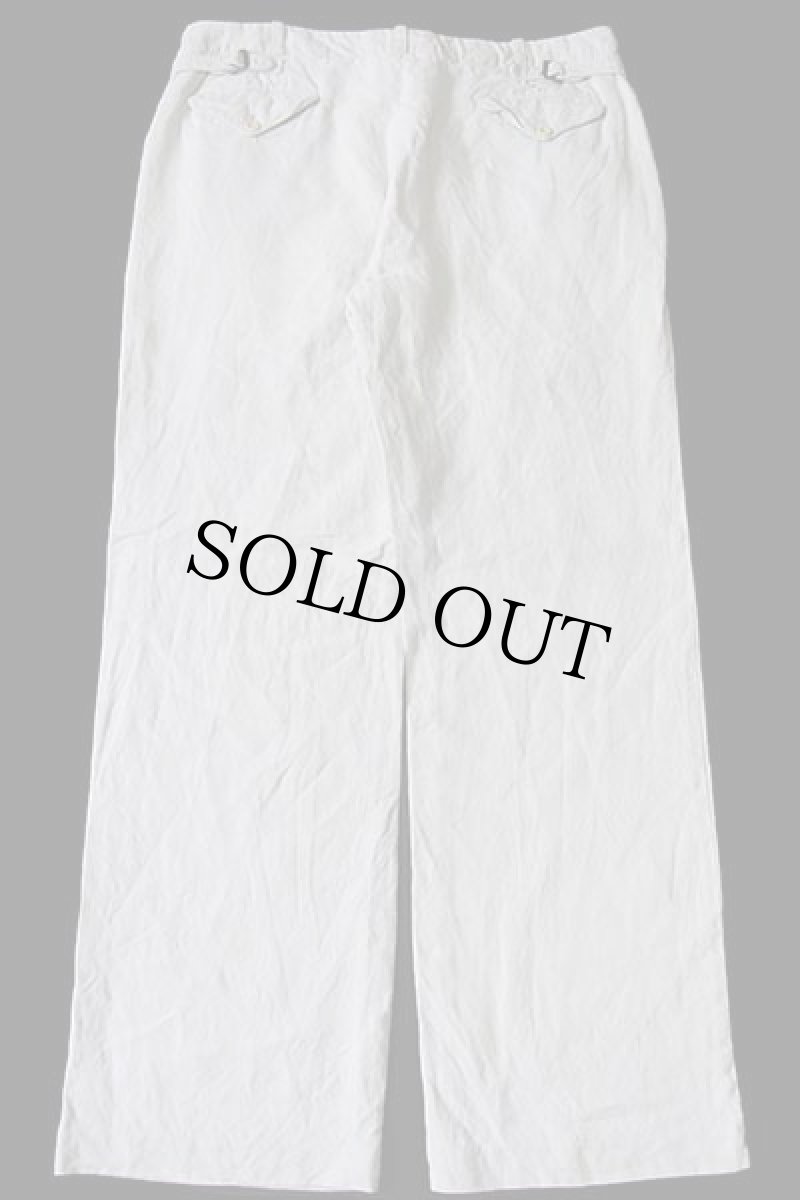 画像3: 00s ポロ ラルフローレン スラックス リネンパンツ オフホワイト 36R (3)