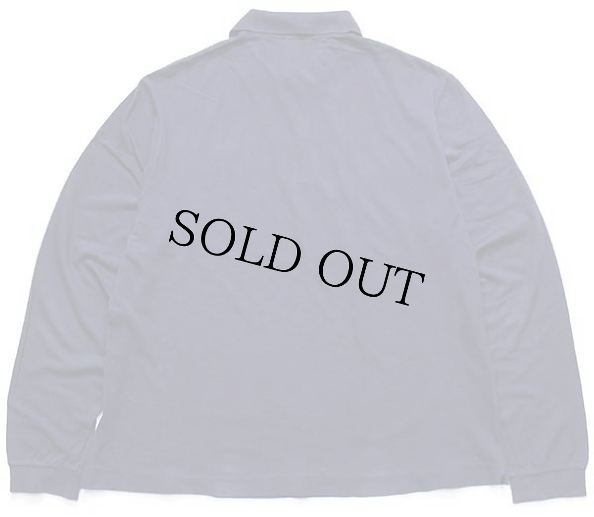 画像2: 90s LACOSTEラコステ ワンポイント コットン 鹿の子 長袖ポロシャツ 紺 6★42 (2)