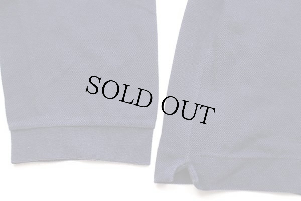 画像5: 90s LACOSTEラコステ ワンポイント コットン 鹿の子 長袖ポロシャツ 紺 6★41 (5)