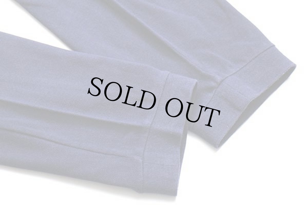 画像6: 90s LACOSTEラコステ ワンポイント コットン 鹿の子 長袖ポロシャツ 紺 6★41 (6)