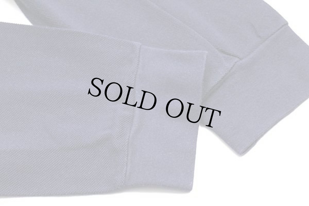 画像5: 90s LACOSTEラコステ ワンポイント コットン 鹿の子 長袖ポロシャツ 紺 6★24 (5)