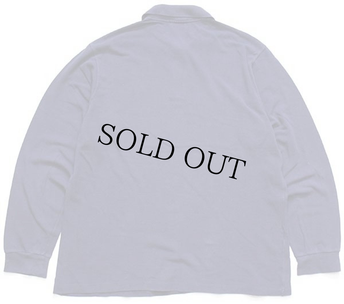 画像2: 90s LACOSTEラコステ ワンポイント コットン 鹿の子 長袖ポロシャツ 紺 5★43 (2)