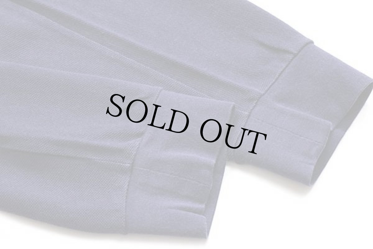 画像5: 90s LACOSTEラコステ ワンポイント コットン 鹿の子 長袖ポロシャツ 紺 4★45 (5)